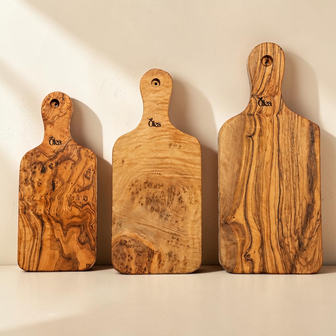 Set de 3 planches à découper en bois d’olivier